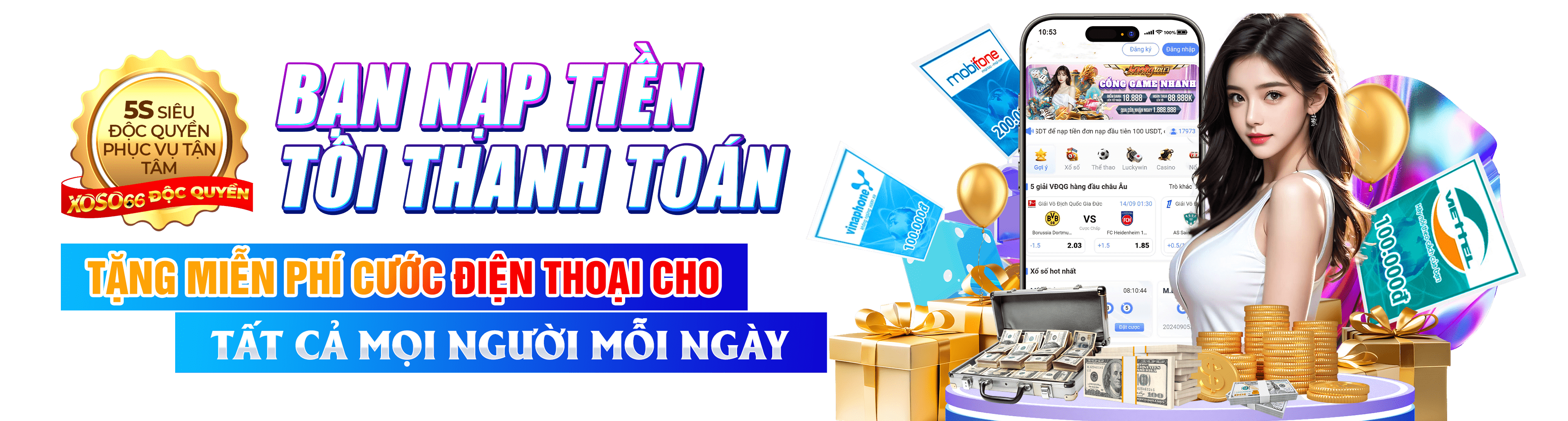 Hình ảnh quảng cáo của sun789 hiển thị nền tảng và các lợi ích